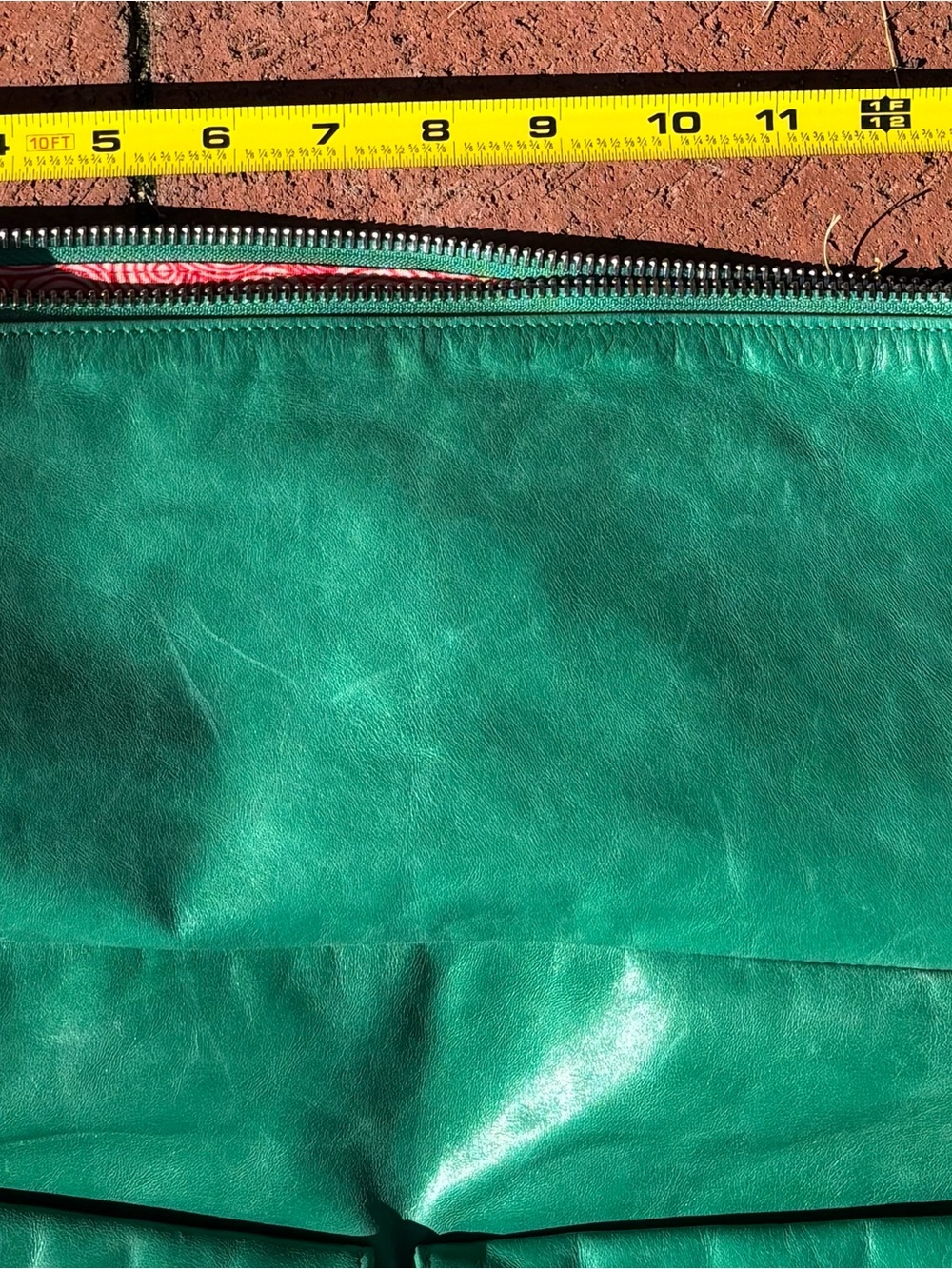 HOBO International Emerald Green Leather Crossbody Shoulder Slouch Bag EUC - Picture 5 of 7